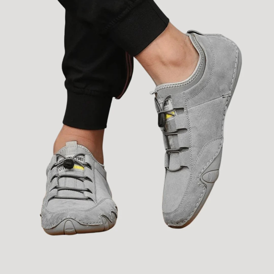 Herr låga slip-on sneakers i mockalook